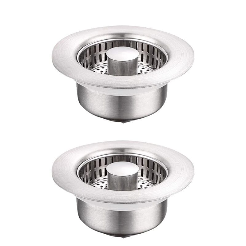 Bathroom Drain Strainer Pop-Up Filter & Plug Stainless Steel