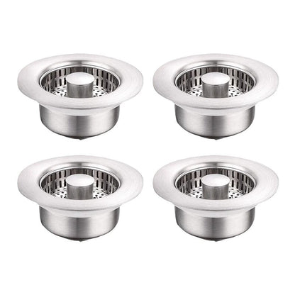 Bathroom Drain Strainer Pop-Up Filter & Plug Stainless Steel
