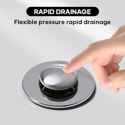Bathroom Drain Strainer Pop-Up Filter & Plug Stainless Steel