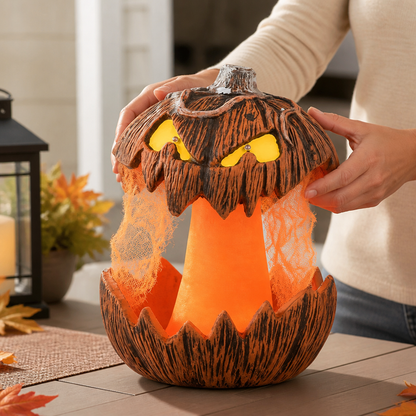 Battery-Powered LED Pop-Up Pumpkin Decoration