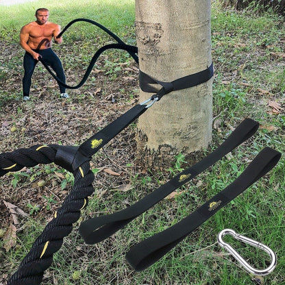 Battle Rope Anchor Strap Tool-Free Wrap & Weather-Resistant