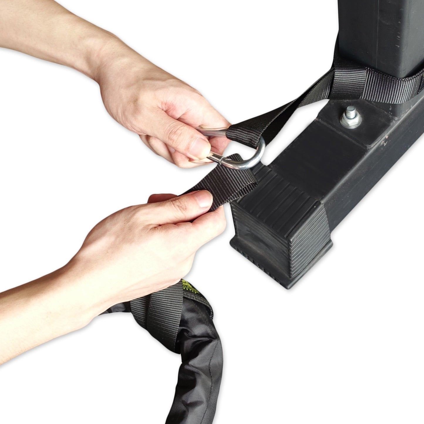 Battle Rope Anchor Strap Tool-Free Wrap & Weather-Resistant