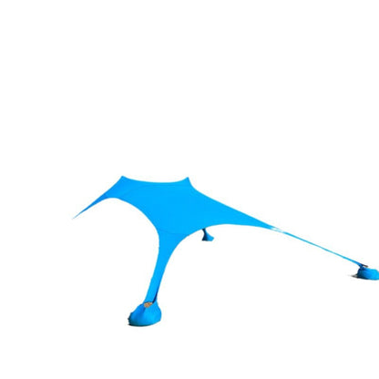 Beach Sunshade UV-Resistant Flexible Poles & Tension Cords