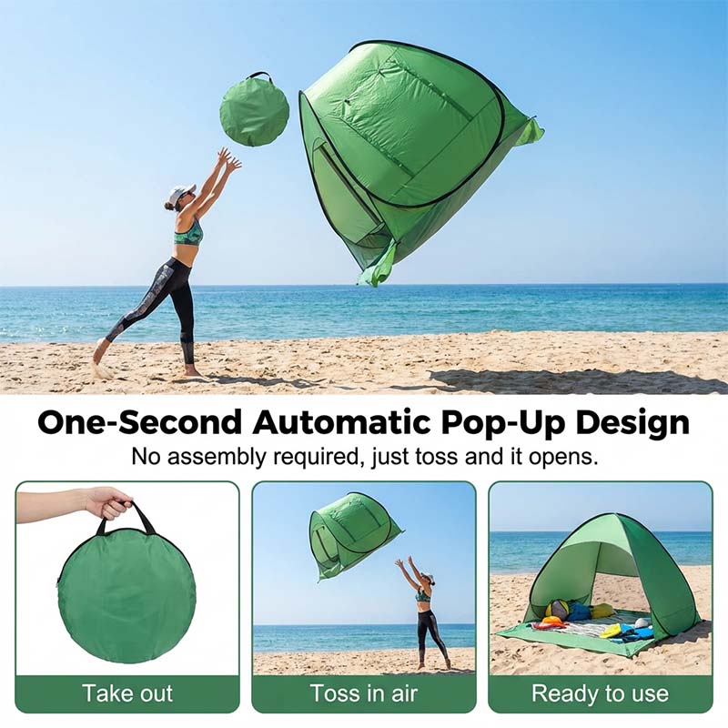 Beach Tent Pop-Up 98% UV Protection