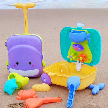 Beach Toy Trolley Extendable Handle & Wheels BPA-Free
