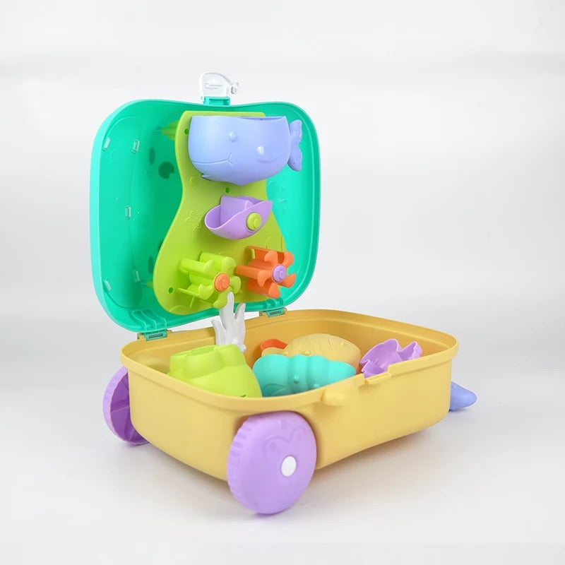 Beach Toy Trolley Extendable Handle & Wheels BPA-Free