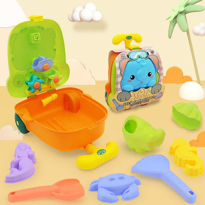 Beach Toy Trolley Extendable Handle & Wheels BPA-Free