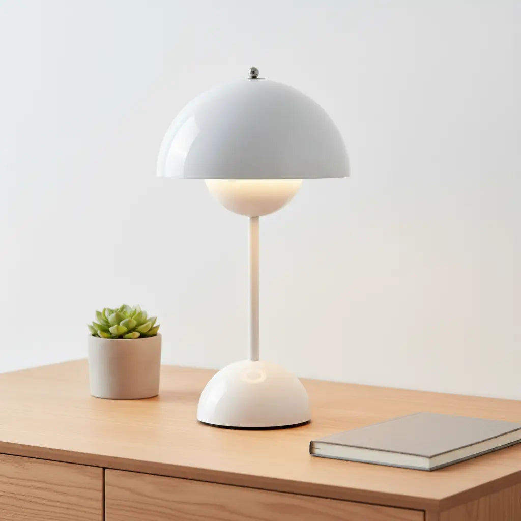 Bedside Table Lamp Dimmable Single-Button Included LED