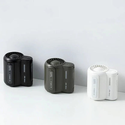 Belt Clip Fan Hands-Free Quiet 8-Hour Battery
