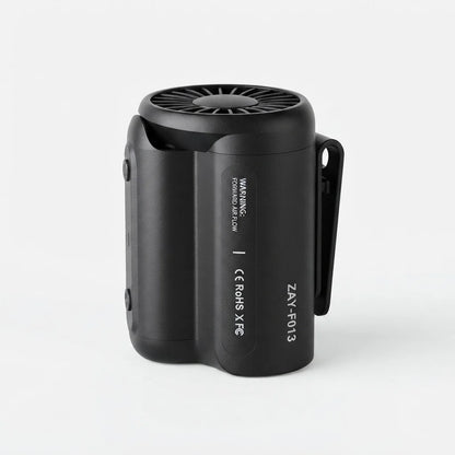 Belt Clip Fan Hands-Free Quiet 8-Hour Battery