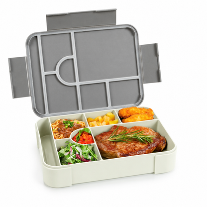 Bento Lunch Box Leak-Proof 7 Compartments Microwave Safe
