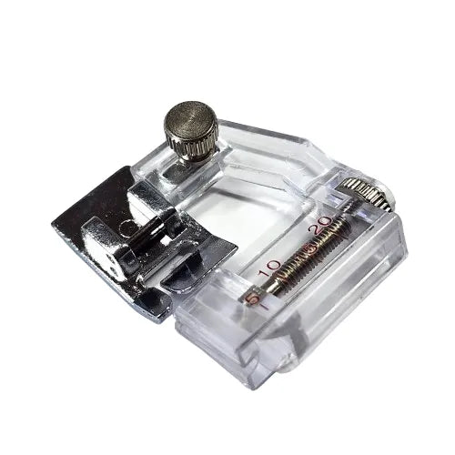 Bias Tape Presser Foot Adjustable 0.20–0.79 Inch Transparent Body