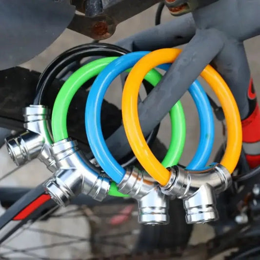 Bicycle Cable Lock Keyed Reinforced Steel Metal Housing