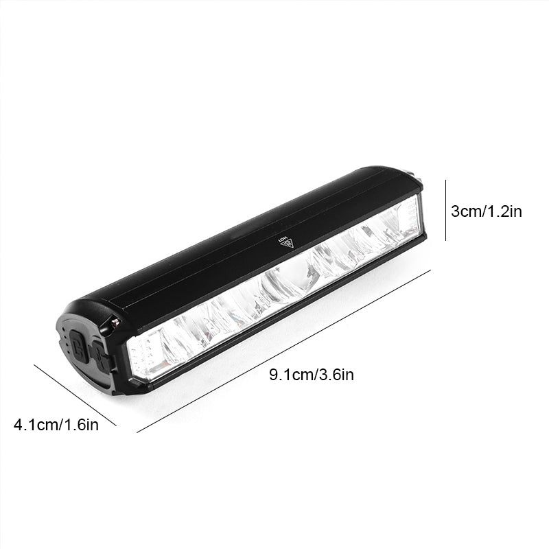 Bicycle Front Light 900 Lumens 180° Beam USB Rechargeable