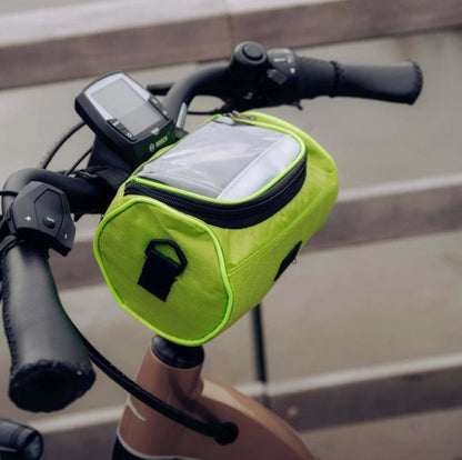 Bicycle Handlebar Bag Touchscreen Window Splash-Proof Universal Velcro