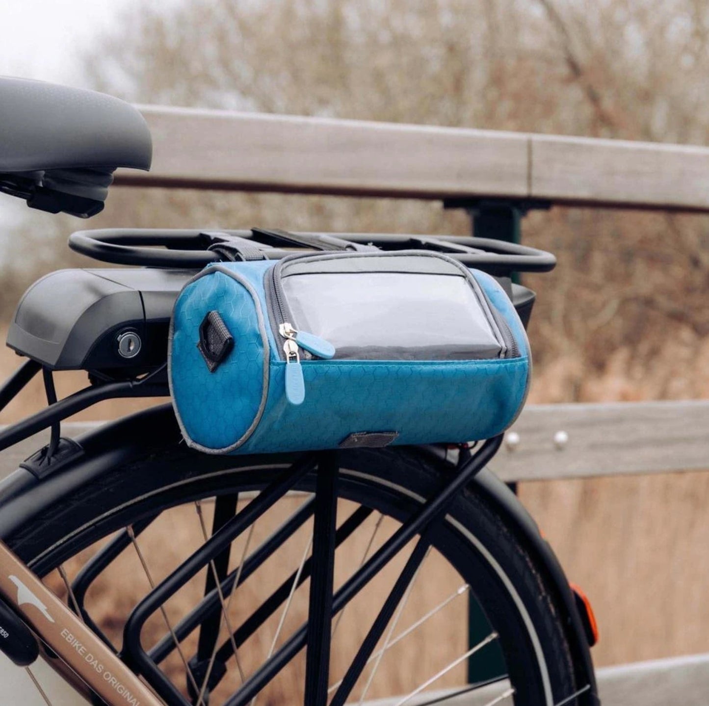 Bicycle Handlebar Bag Touchscreen Window & Water-Resistant Nylon