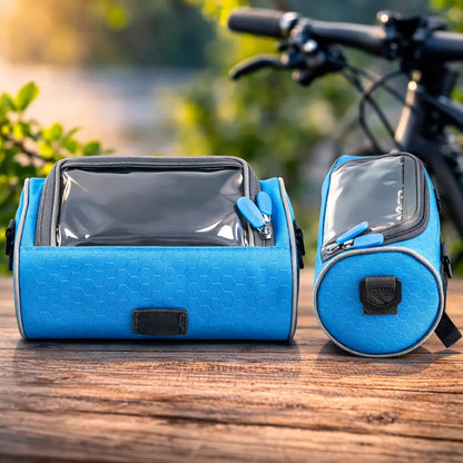 Bicycle Handlebar Bag Touchscreen Window & Water-Resistant Nylon