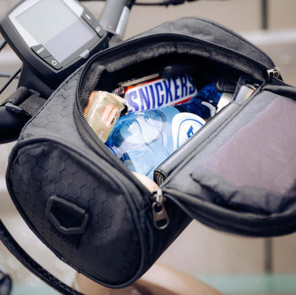 Bicycle Handlebar Bag Touchscreen Window & Water-Resistant Nylon