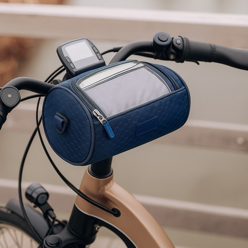 Bicycle Handlebar Bag Touchscreen Window & Water-Resistant Nylon