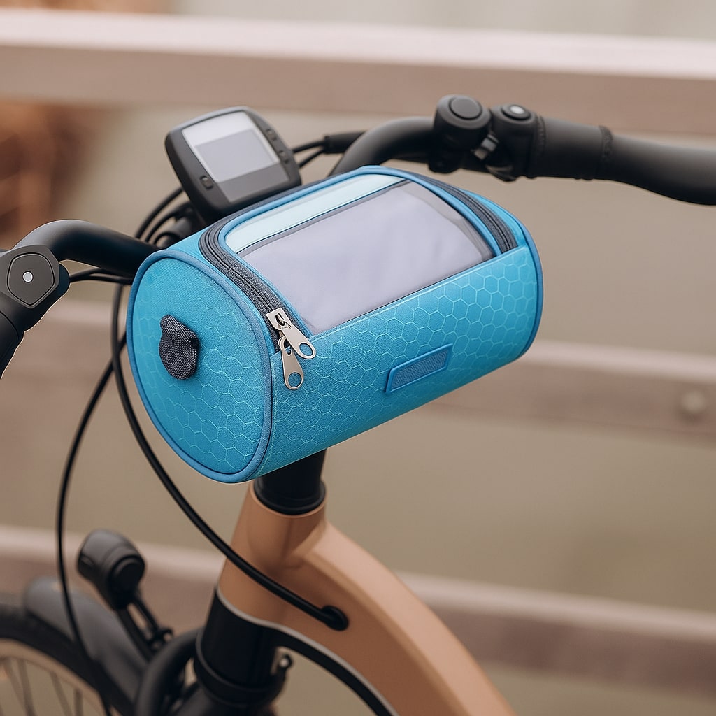 Bicycle Handlebar Bag Touchscreen Window & Water-Resistant Nylon