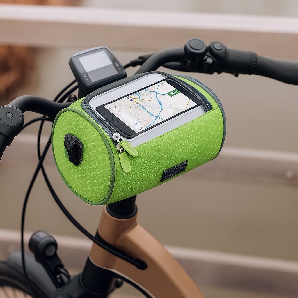 Bicycle Handlebar Bag Touchscreen Window & Water-Resistant Nylon