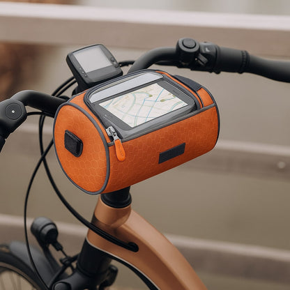 Bicycle Handlebar Bag Touchscreen Window & Water-Resistant Nylon