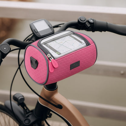 Bicycle Handlebar Bag Touchscreen Window & Water-Resistant Nylon