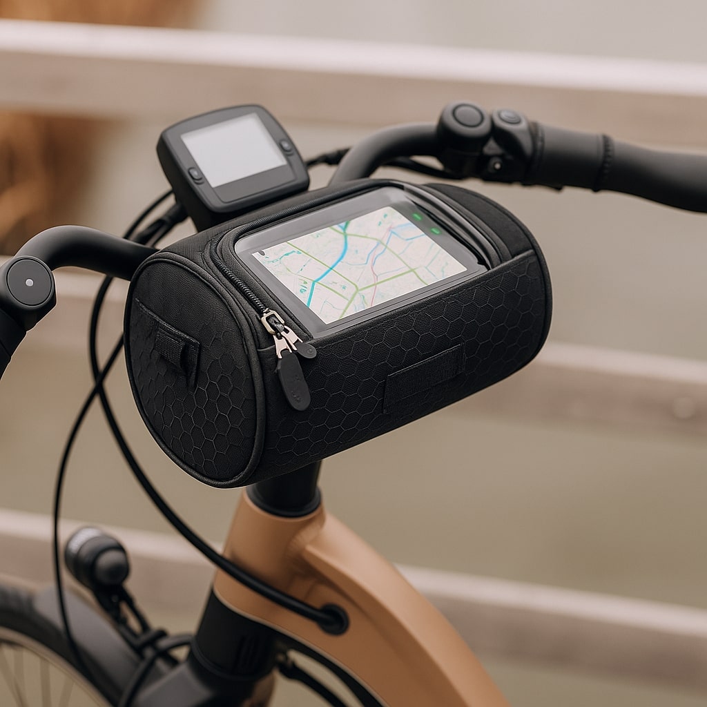 Bicycle Handlebar Bag Touchscreen Window & Water-Resistant Nylon