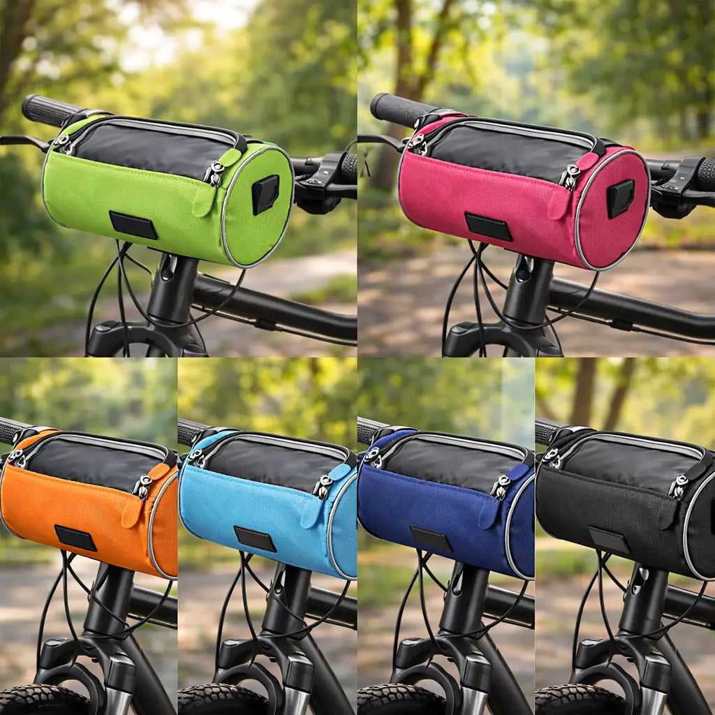 Bicycle Handlebar Bag Touchscreen Window & Water-Resistant Nylon