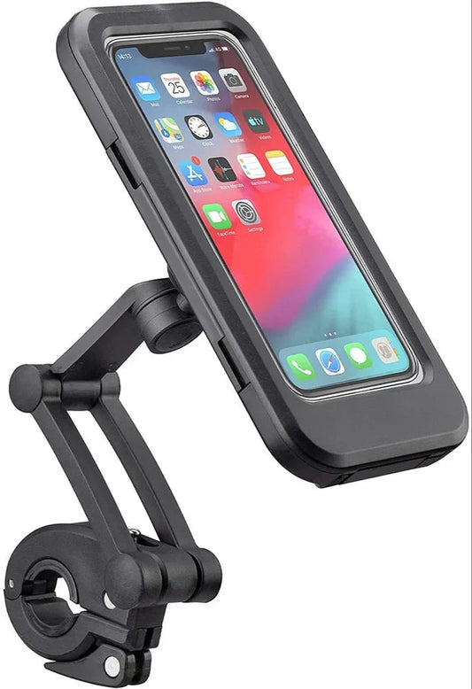 Bicycle Phone Mount Waterproof Touchscreen 360 Degree One-Hand Operation