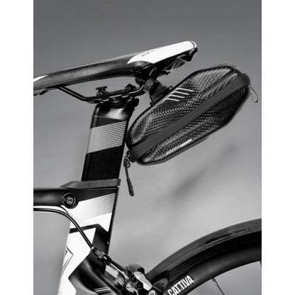 Bicycle Saddle Bag Quick-Release Mount Waterproof Hard Shell
