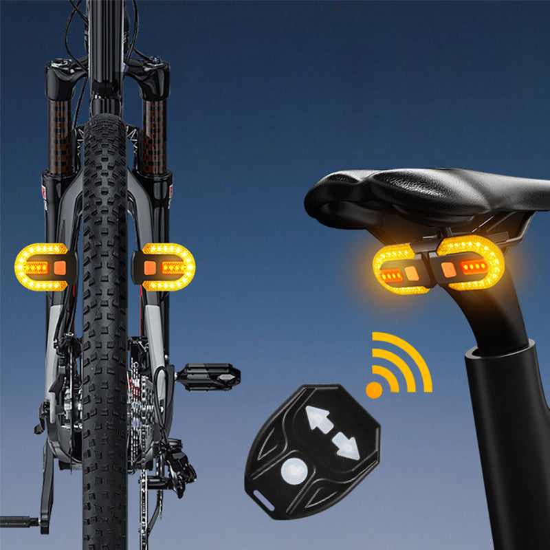 Bicycle Tail Light Wireless Remote & USB Rechargeable