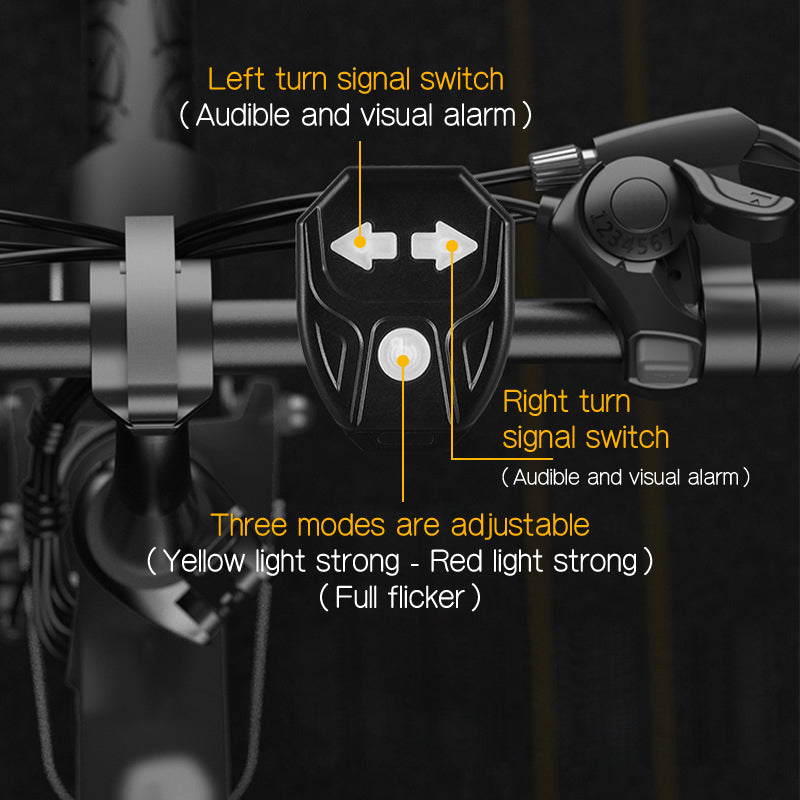 Bicycle Tail Light Wireless Remote & USB Rechargeable