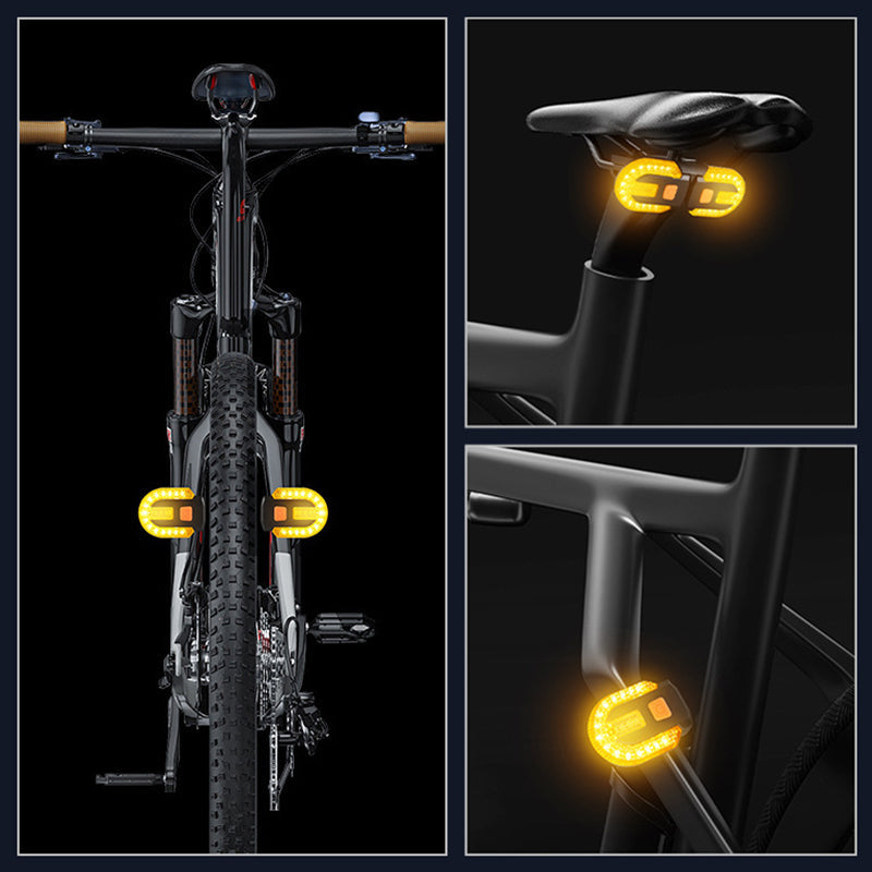 Bicycle Tail Light Wireless Remote & USB Rechargeable