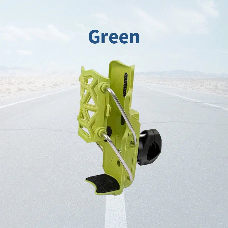Bike Bottle Holder Adjustable Nylon Metal-Reinforced 360 Degree Rotation