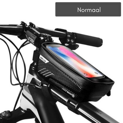 Bike Frame Bag Touchscreen Window Hard Shell Splash-Resistant