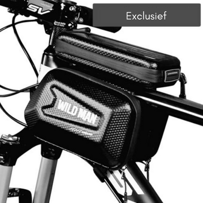 Bike Frame Bag Touchscreen Window Hard Shell Splash-Resistant