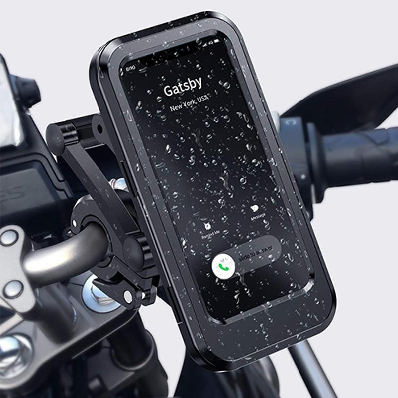 Bike Phone Mount Waterproof Touchscreen 15W Wireless & USB