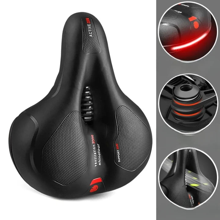 Bike Saddle Ergonomic Shock-Absorbing Ventilated