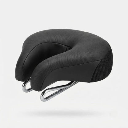 Bike Saddle No-Nose Pressure-Relief Cutout & Dual Spring Suspension