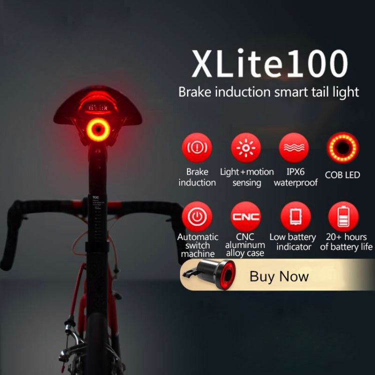 Bike Tail Light Automatic Brake Sensor USB Rechargeable