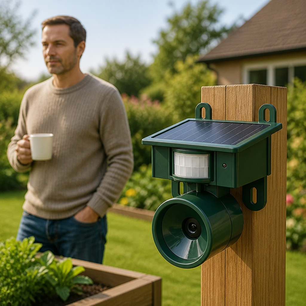 Bird Repeller Solar Powered PIR Sensor & Natural Calls