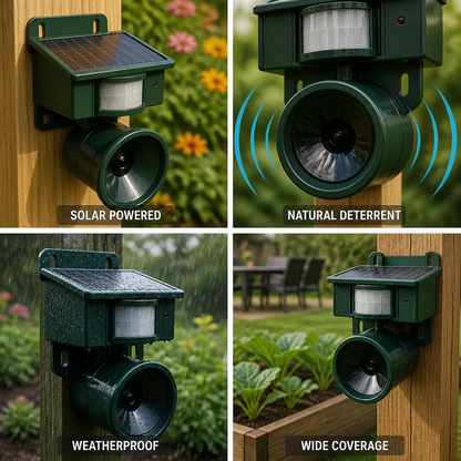 Bird Repeller Solar Powered PIR Sensor & Natural Calls