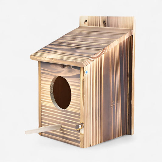Birdhouse For Small Birds Natural Wood Ready To Use