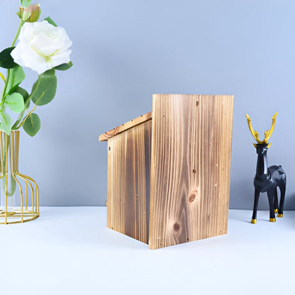 Birdhouse For Small Birds Natural Wood Ready To Use