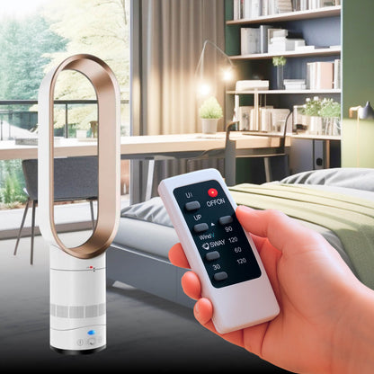 Bladeless Fan Remote Control Quiet 90 Degree Oscillation