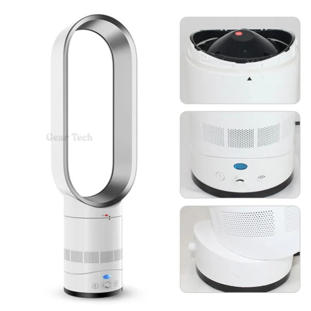 Bladeless Fan Remote Control Quiet 90 Degree Oscillation