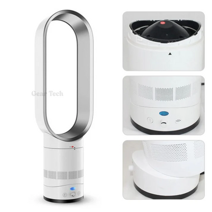 Bladeless Fan Remote Control Quiet 90 Degree Oscillation