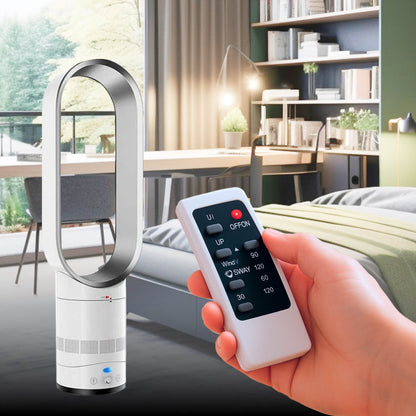 Bladeless Fan Remote Control Quiet 90 Degree Oscillation