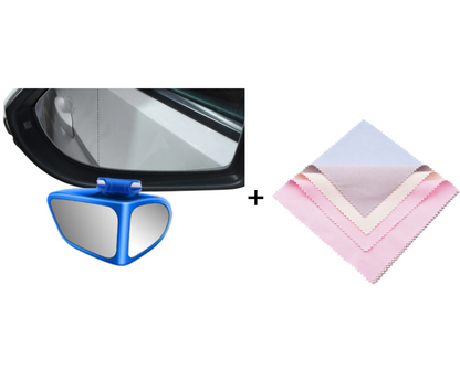 Blind Spot Mirror Dual-Lens 360 Degree Adjustable Self-Adhesive